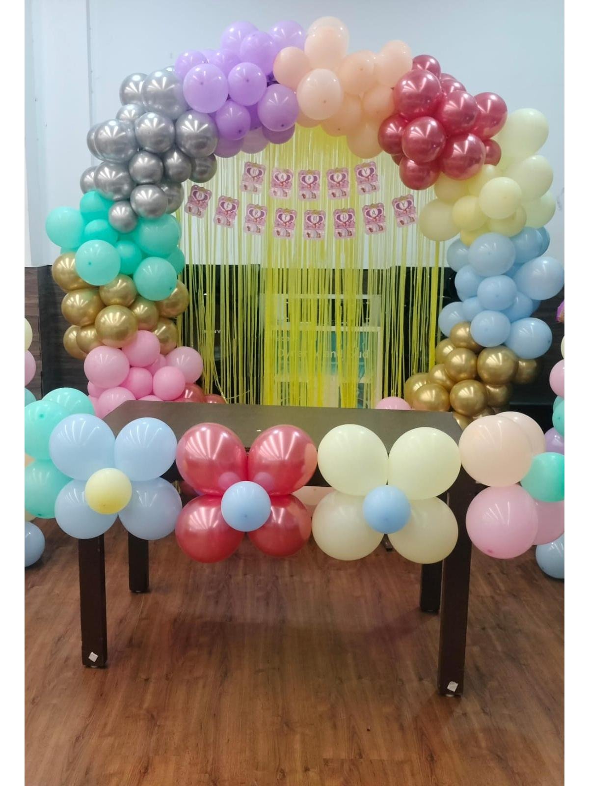 Office party balloon decoration