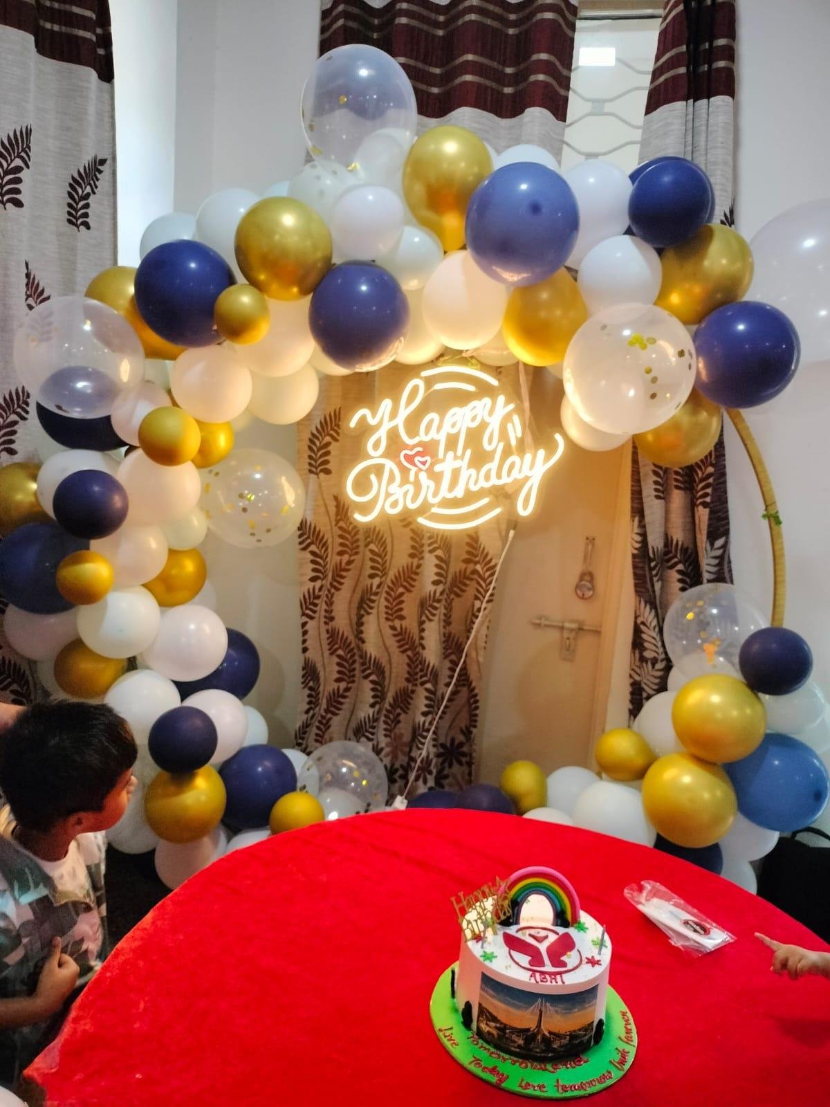 Baby shower balloon cloud ceiling decoration