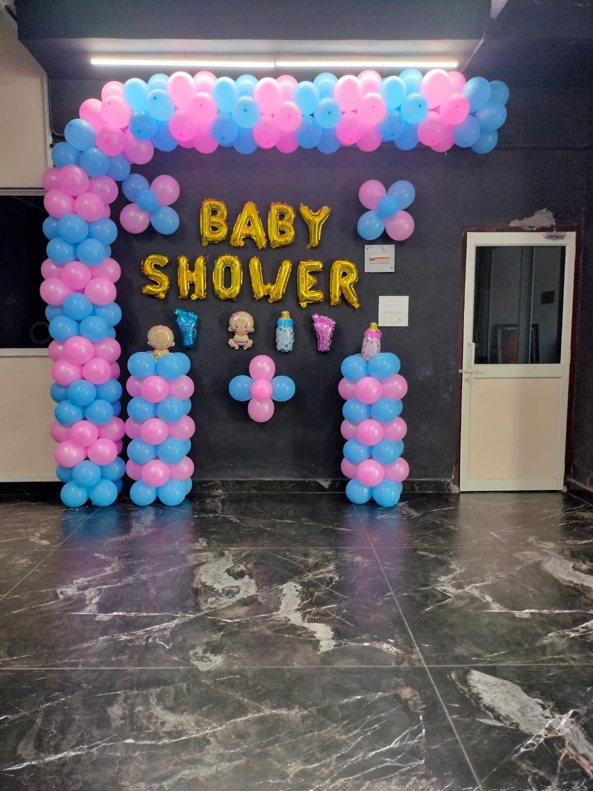 Colourful Holi office party decoration